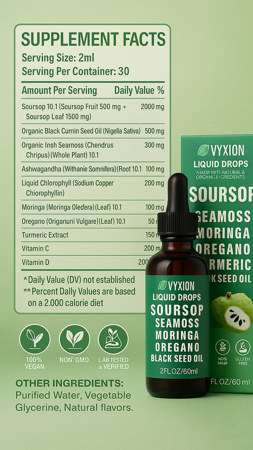 10-in-1  Soursop Synergy Drops